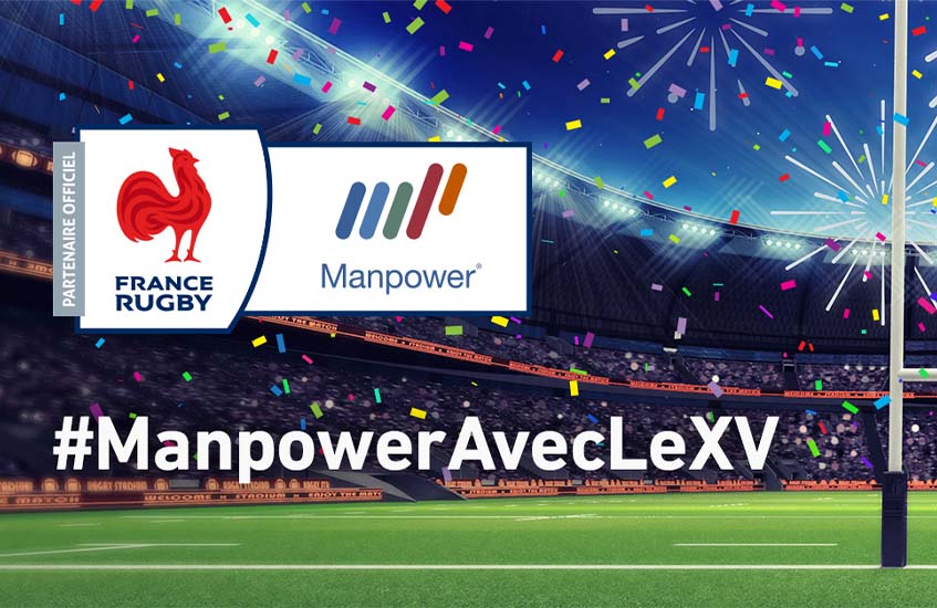 #ManpowerAvecLeXV : Essai transformé pour notre partenariat  avec la Fédération Française de Rugby